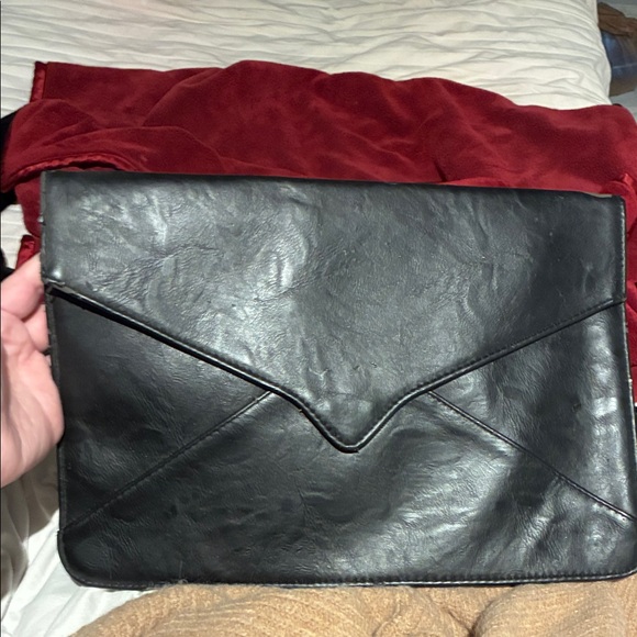 Boutique brand Handbags - Black Leather Women or Men Clutch
